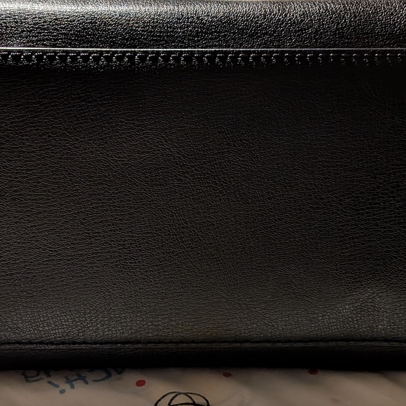 Michael Kors Studded Leather Satchel Handbag Black/Gold One Size - Picture 8 of 16